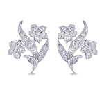 White Diamond Couture Pave Earrings