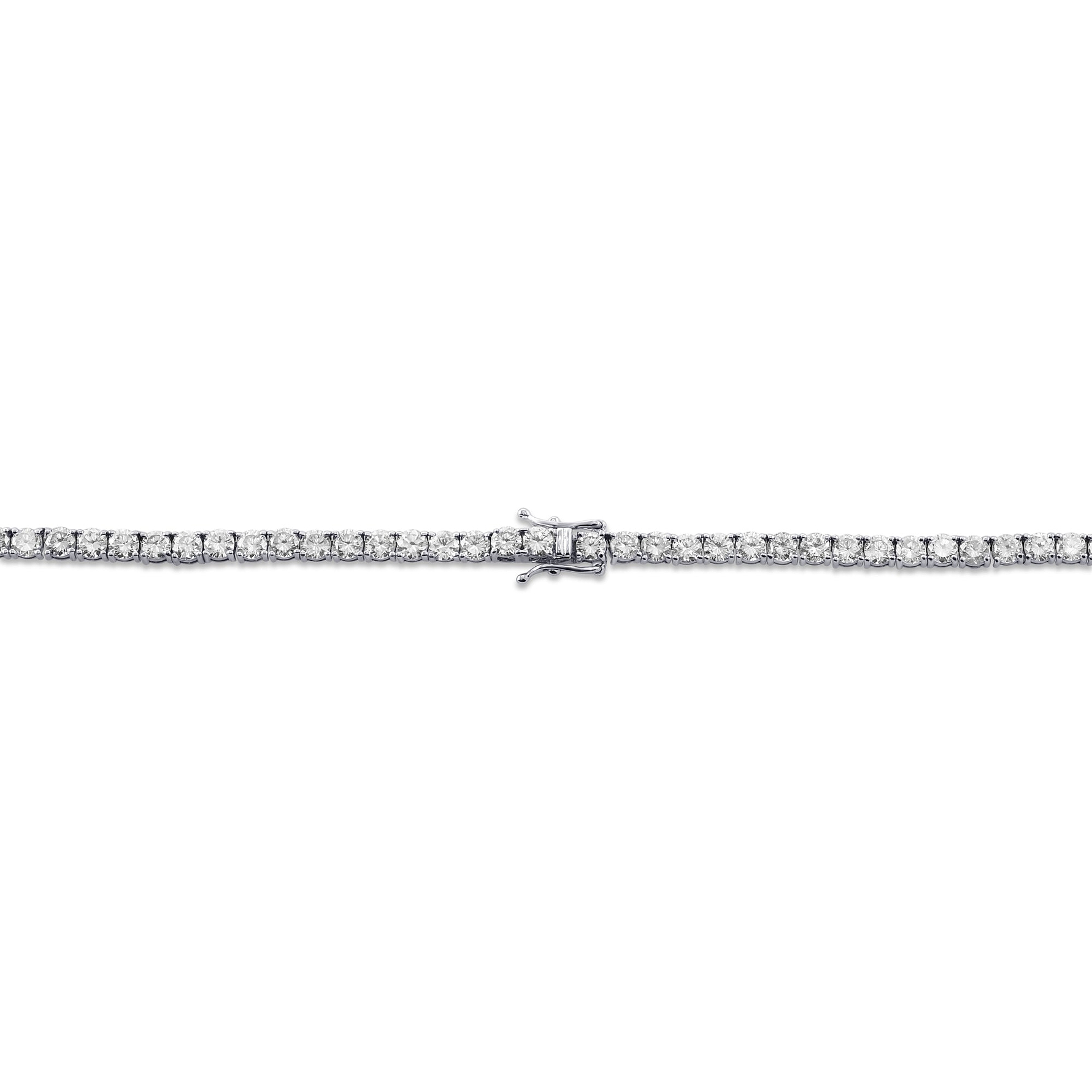 White Diamond Tennis Necklace - 3