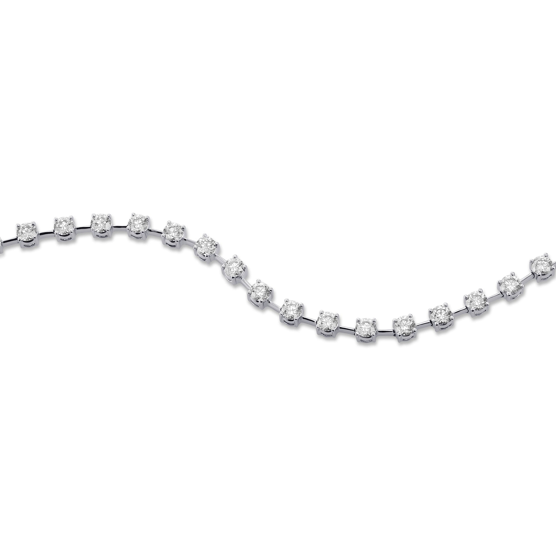 Round Brilliant Diamond Bracelet - 2