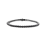 Black Diamonds Tennis Bracelet