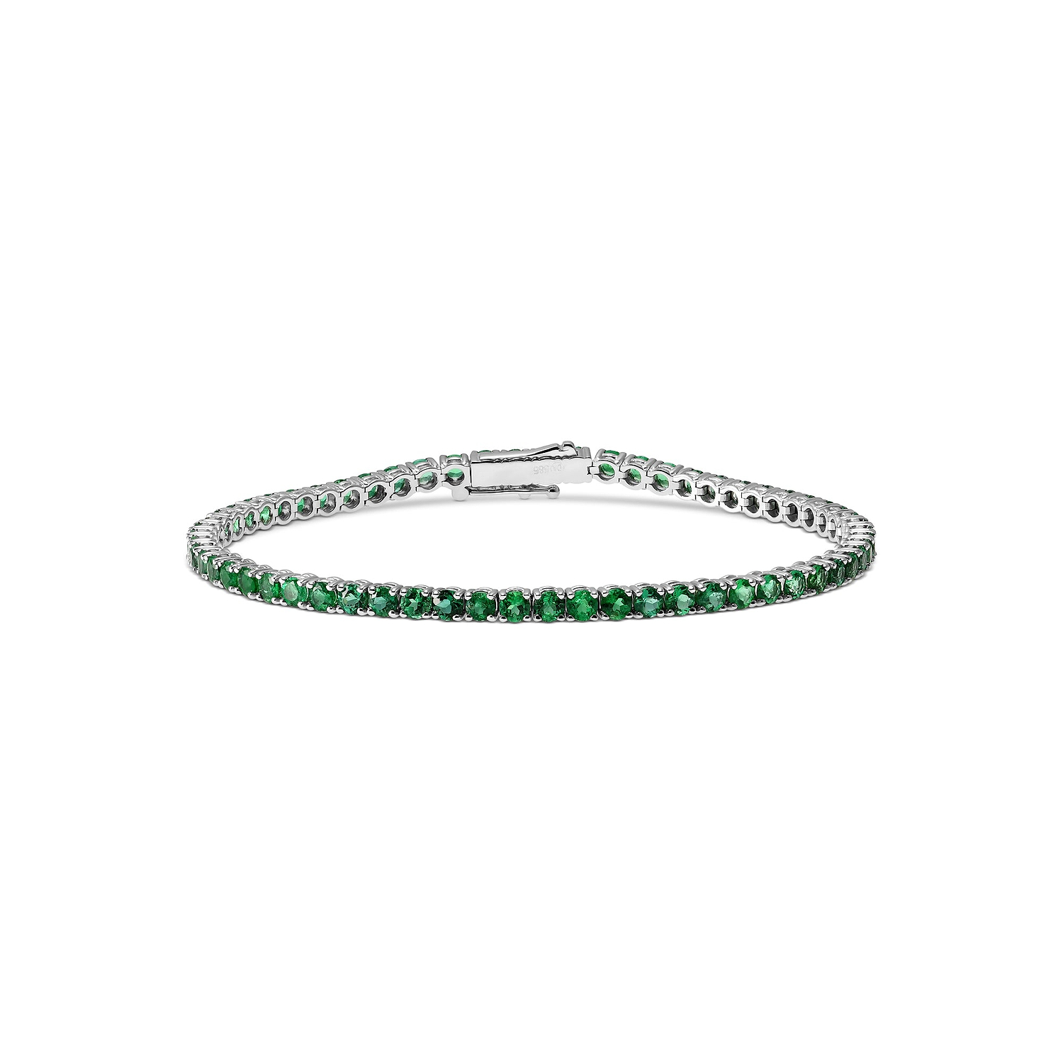 Green Emerald Tennis Bracelet.