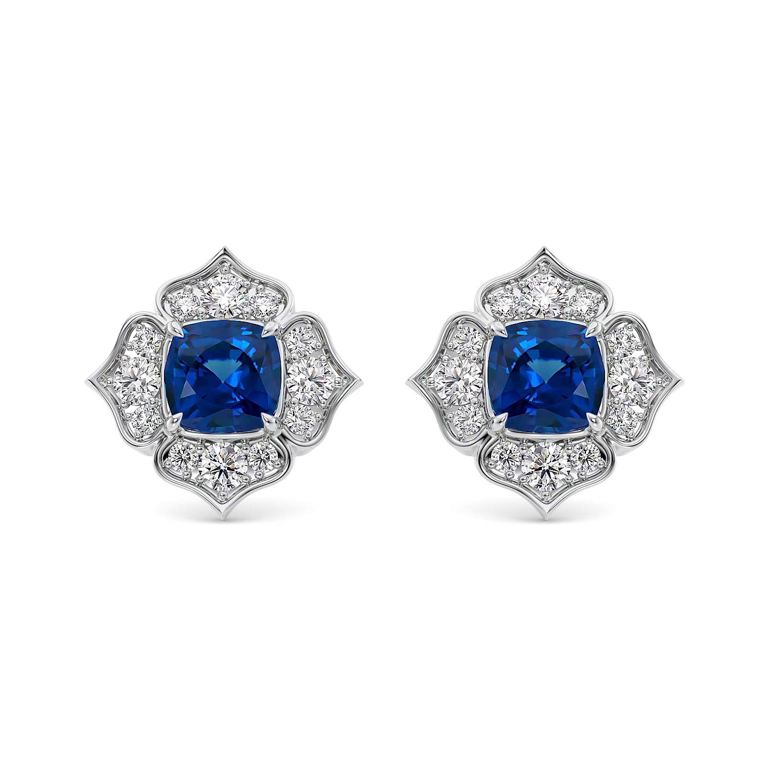 Sapphire Serenity Bloom Earrings