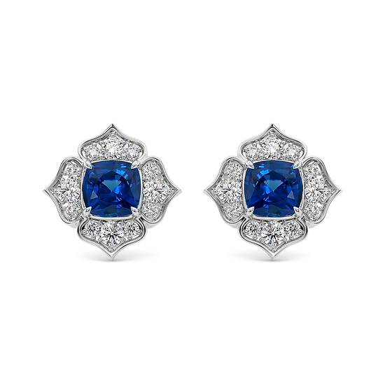Sapphire Serenity Bloom Earrings