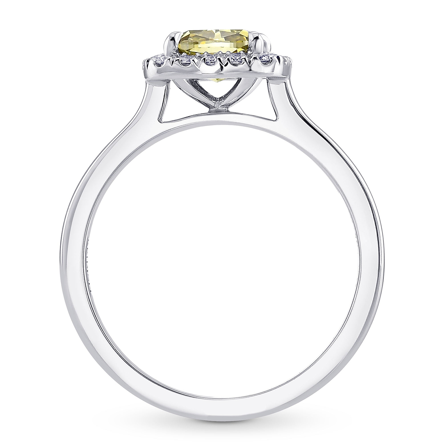 Chameleon Cushion Diamond Halo Ring