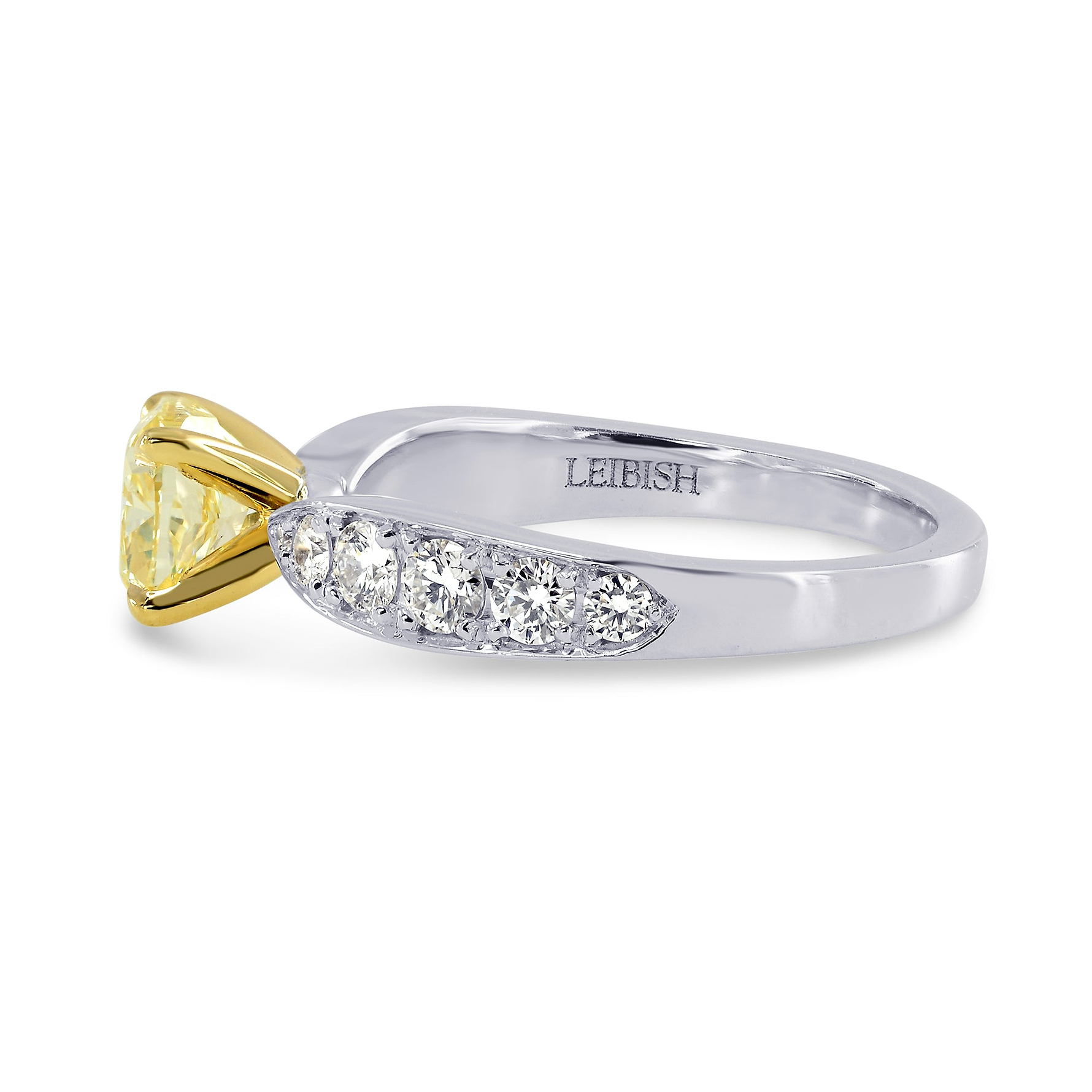 Bombe Pave Diamond Side-stone Ring Setting - 3