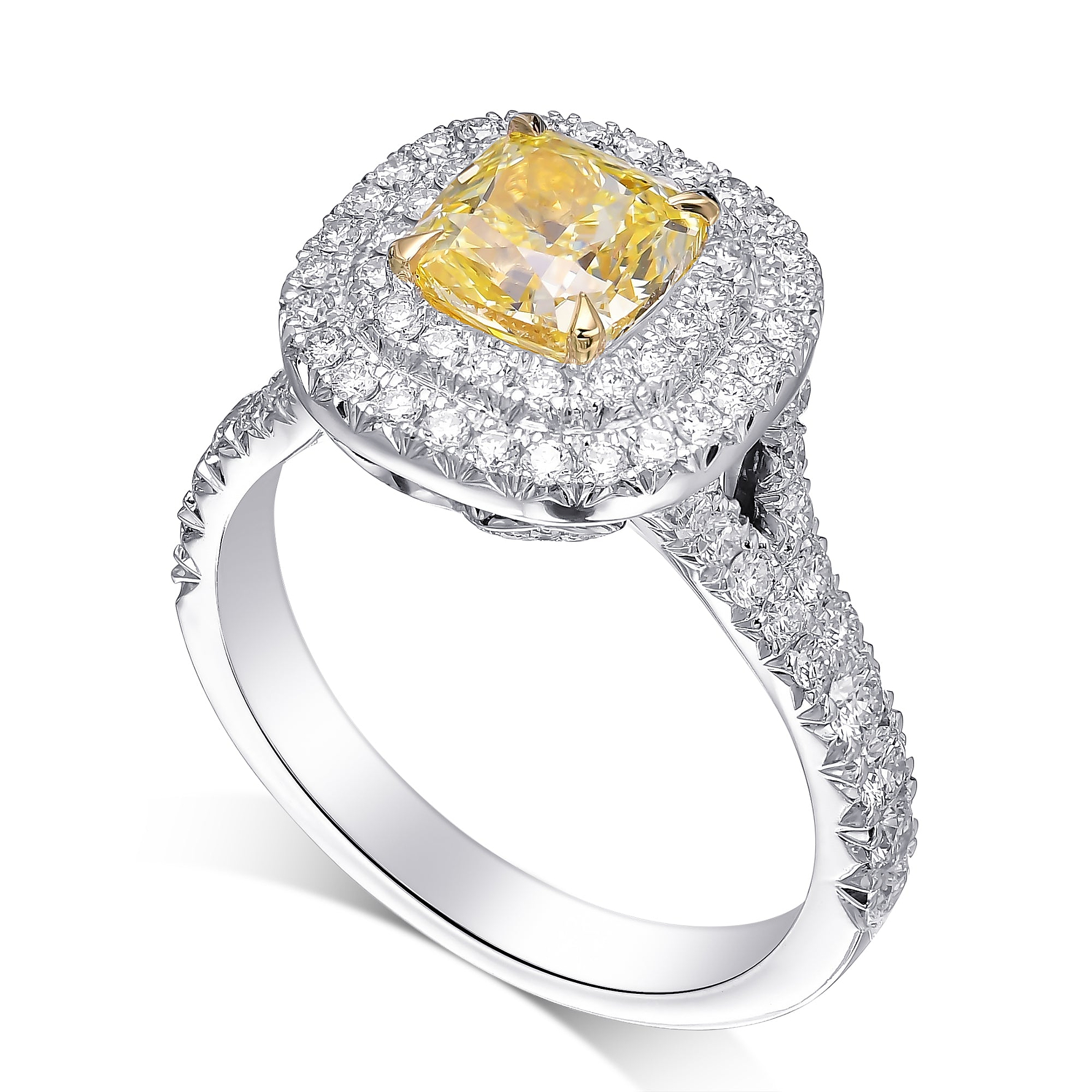 'Carriage Double Halo' Diamond Ring Setting - 3