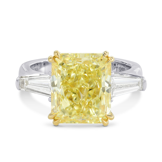 Large Square Stone and Taper Diamond Ring Setting