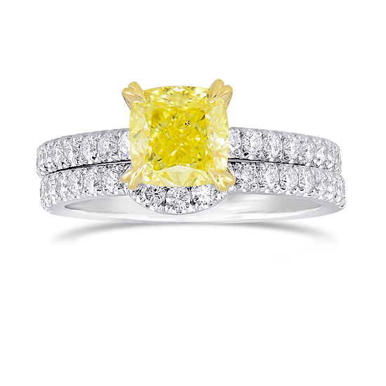 Open Pave Side-stone Engagement & Wedding Ring Setting