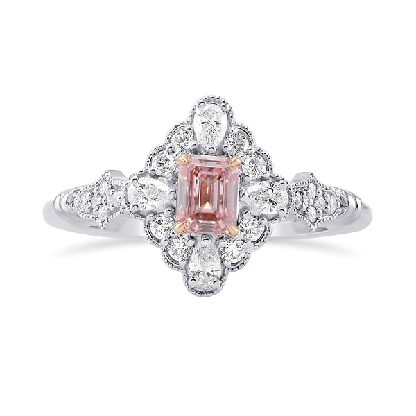 Extraordinary Diamond Millgrain Ring Setting