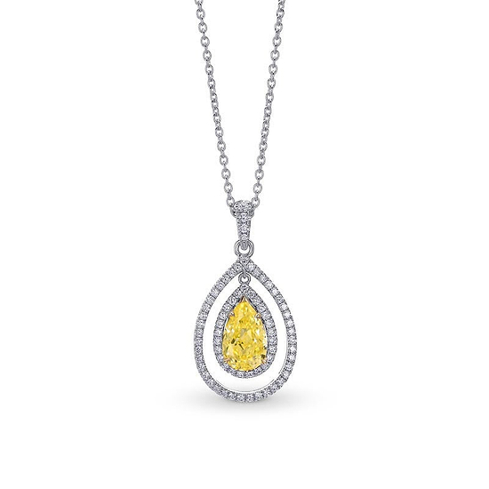 Open Pave Double Halo Diamond Pendant Setting