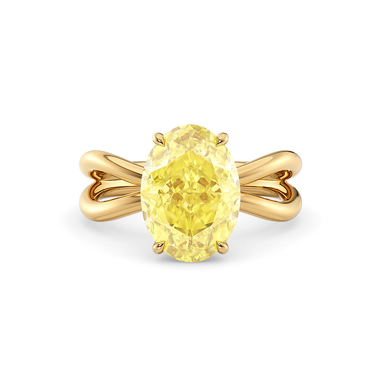 Hidden Halo Bowed Shank Setting