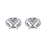 Leibish Logo Diamond Cufflinks
