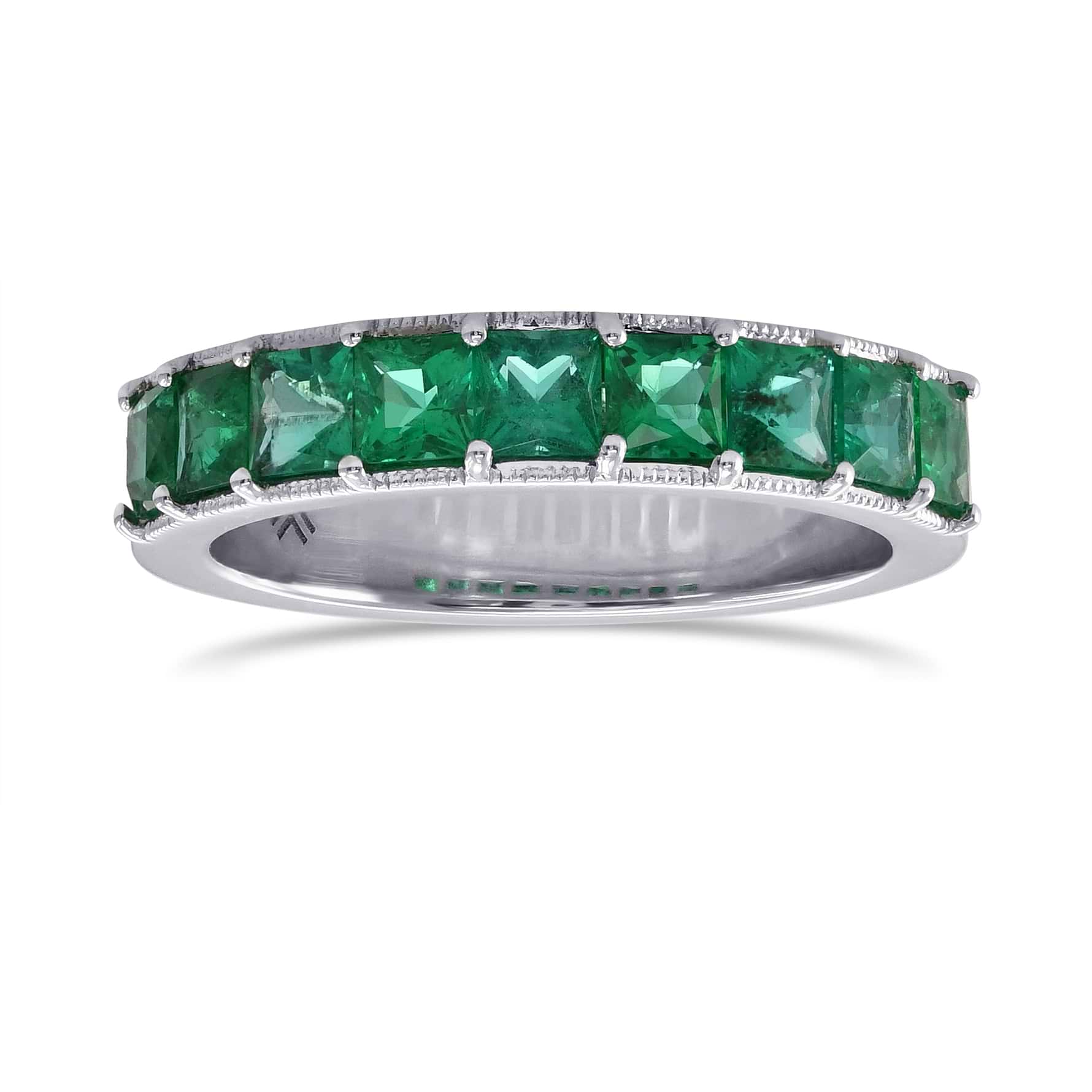 Emerald Princess Band Ring