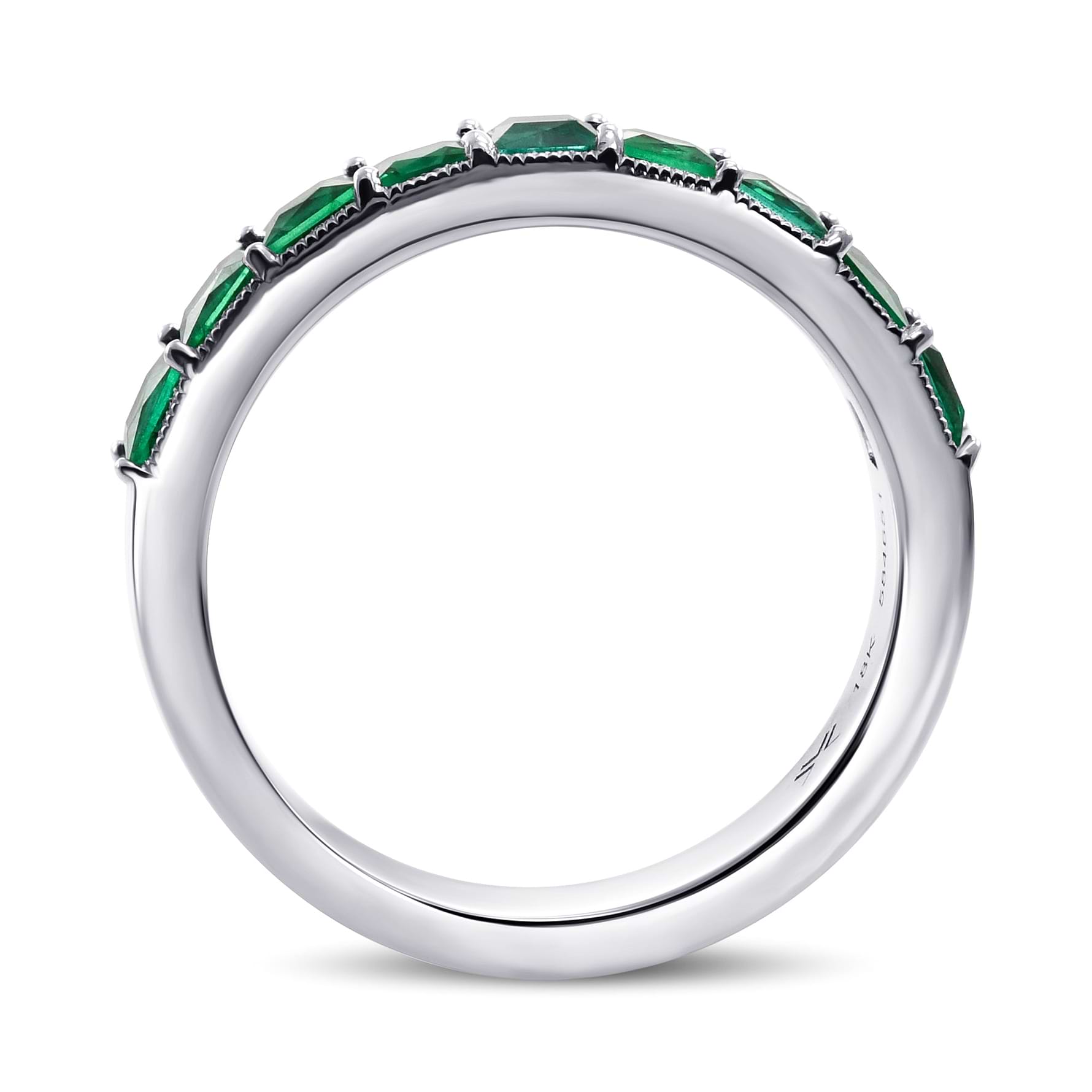 Emerald Princess Band Ring