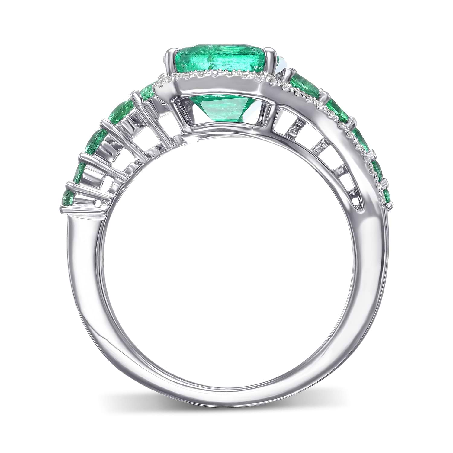 Couture Muzo Emerald and Diamond Ring