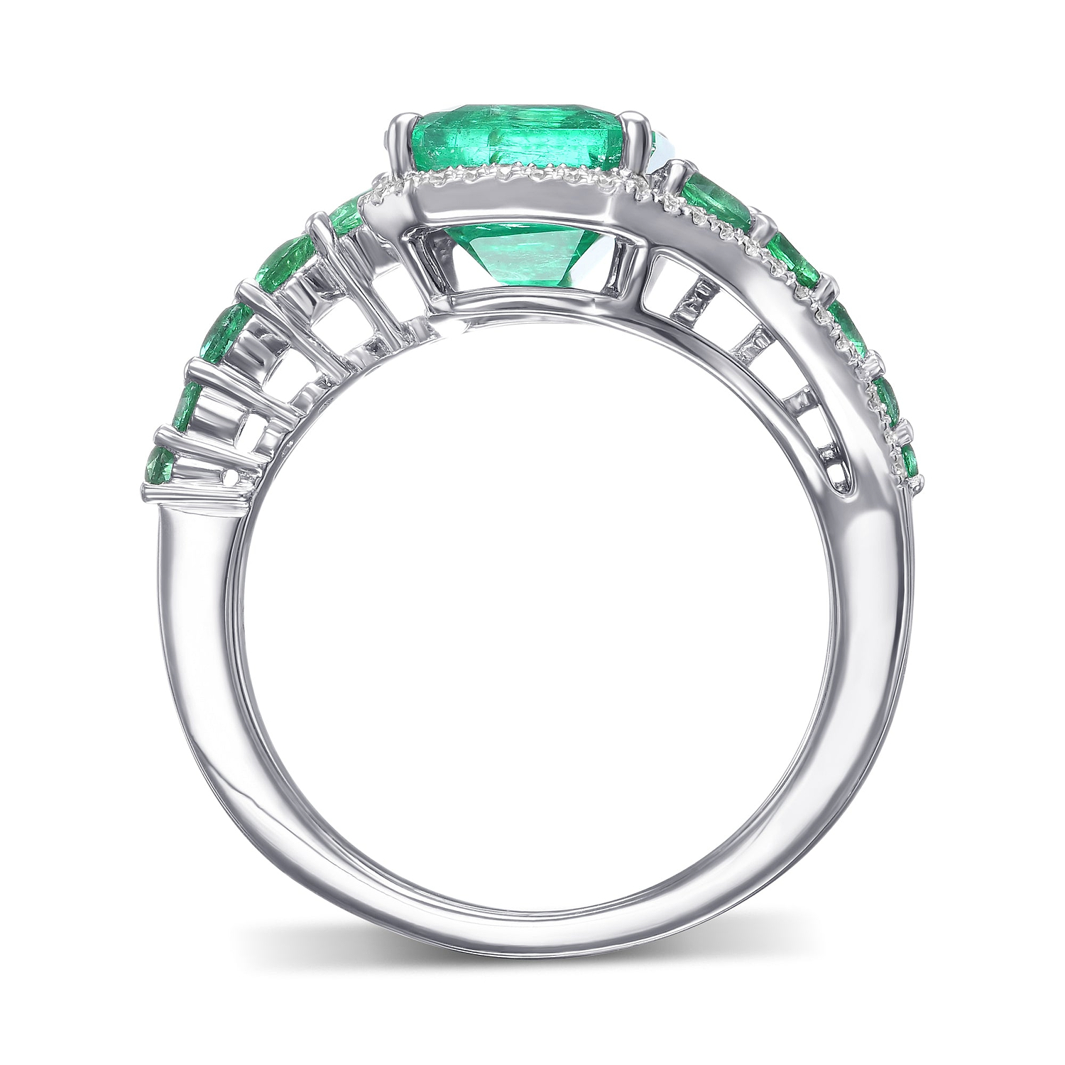 Couture Muzo Emerald and Diamond Ring