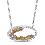 Leibish Inspire Multicolor Diamond Pendant