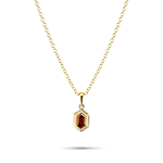 Fancy Deep Yellowish Orange Hexagonal Diamond Pendant