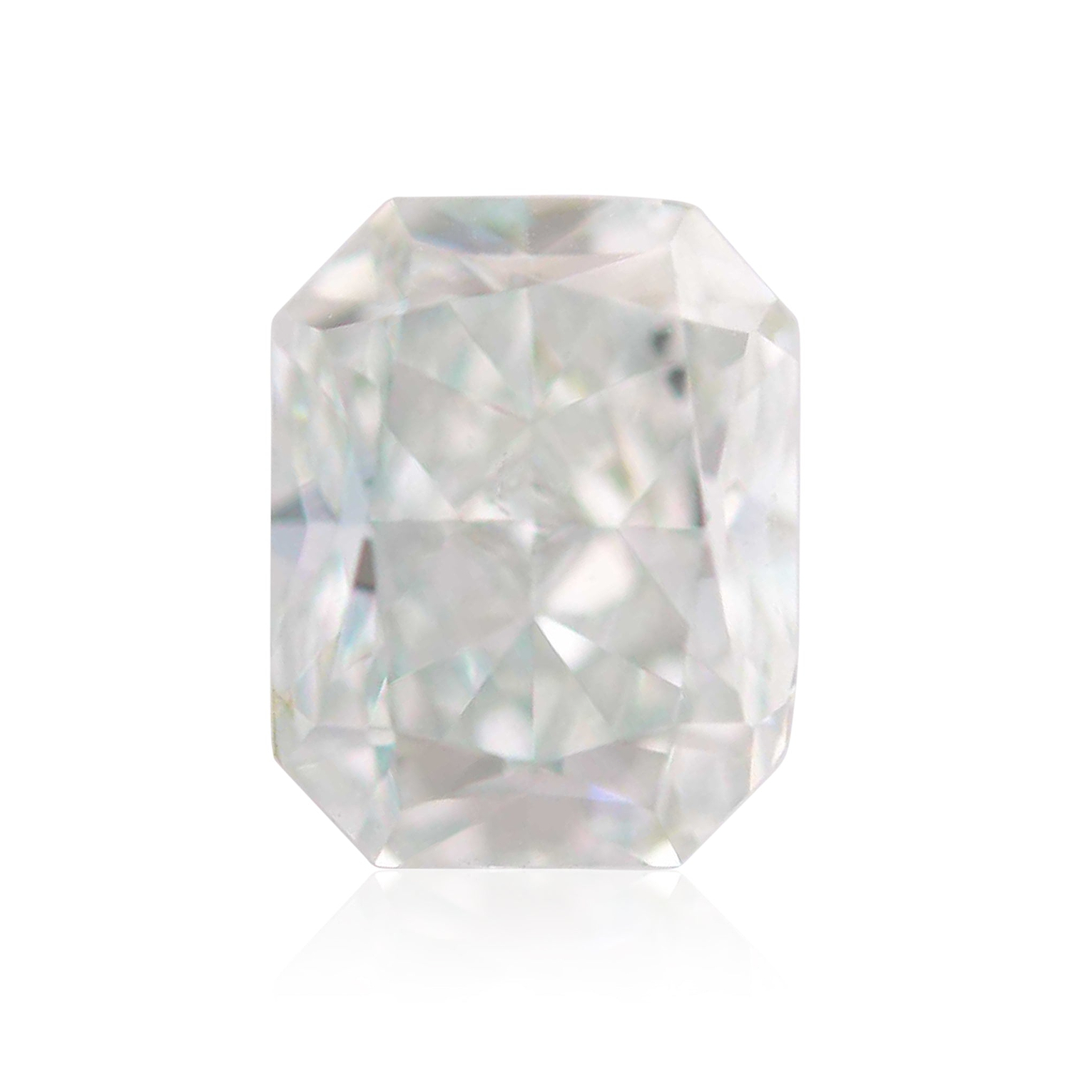 1.36 Carat Fancy Light Bluish Green Radiant Diamond SI2 GIA