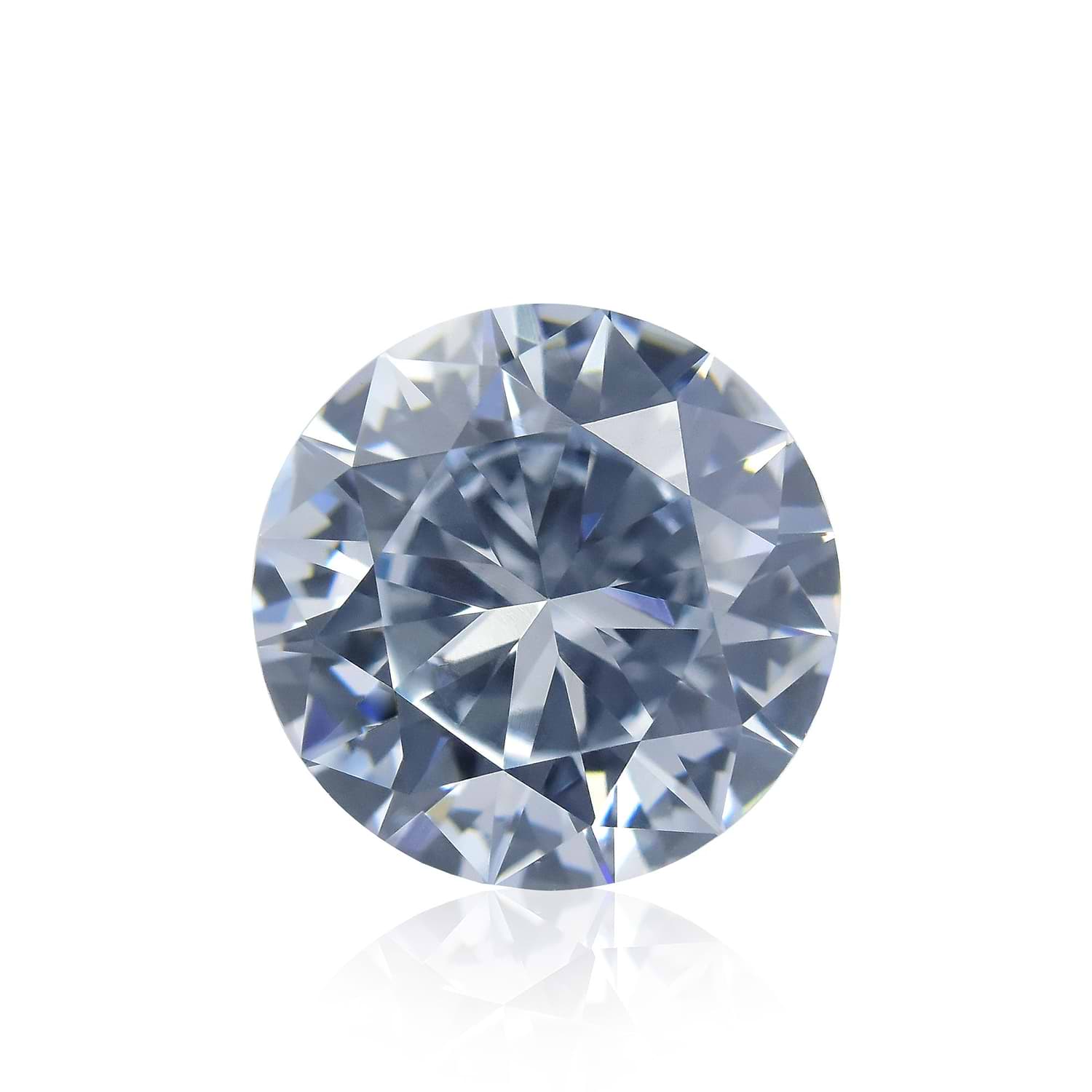0.95 Carat Fancy Blue Round Brilliant Diamond VS1 GIA