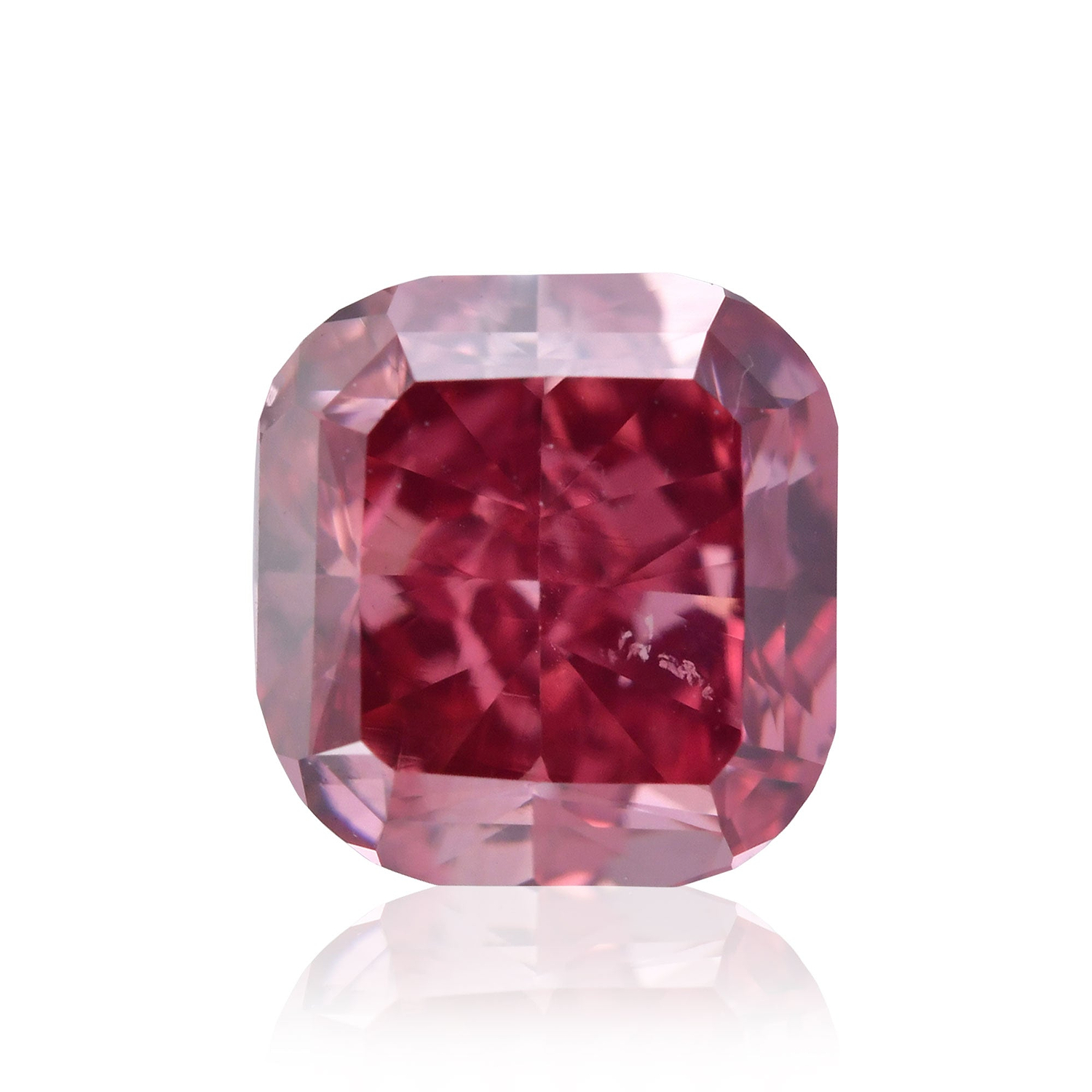 1.04 Carat Fancy Red Cushion Diamond VS2 GIA