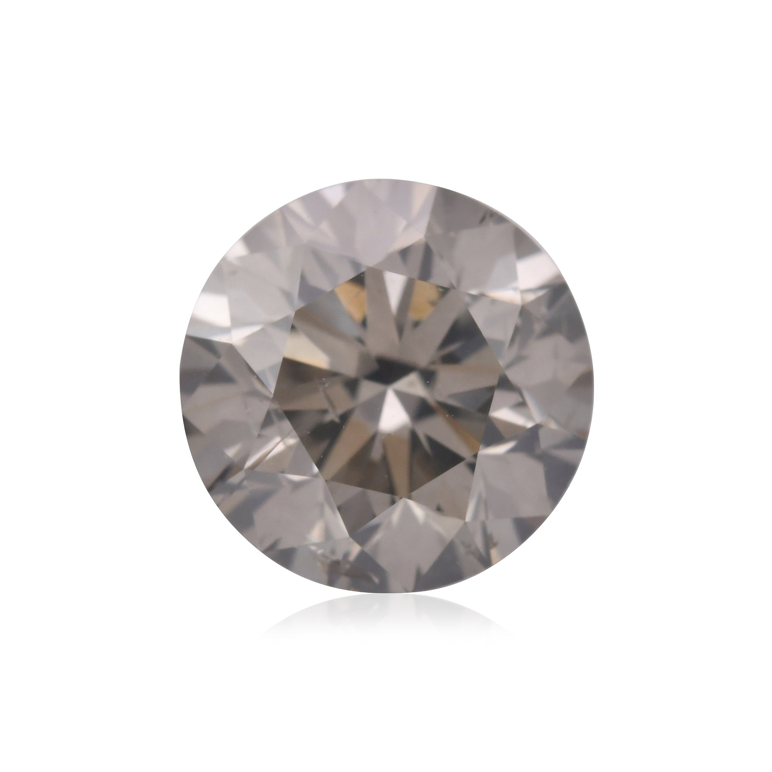 2.28 Carat Fancy Dark Gray Round Brilliant Diamond (I1) GIA