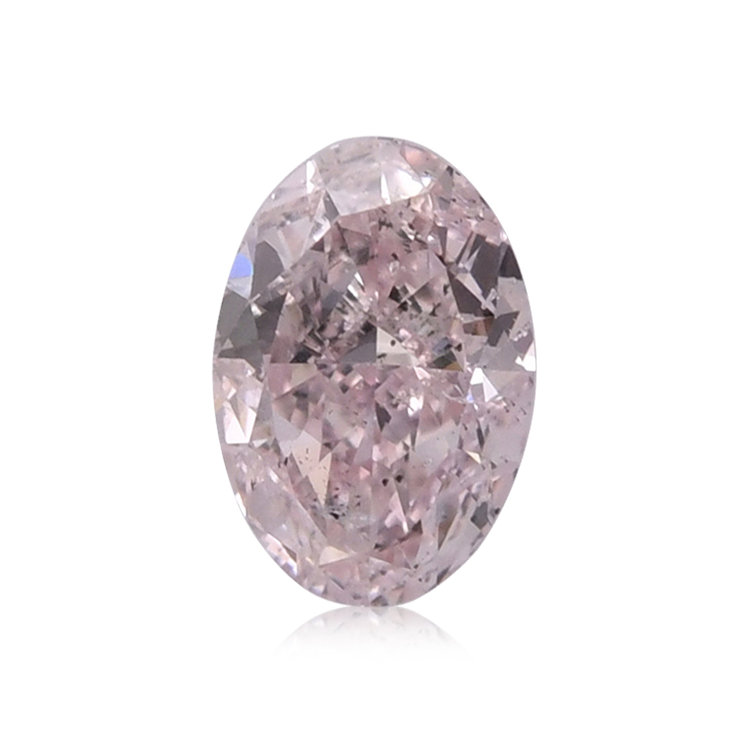 0.51 Carat Light Pink Oval Diamond SI2 GIA