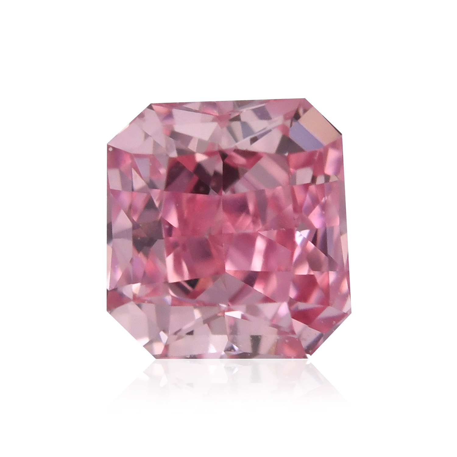 0.25 Carat Fancy Intense Purplish Pink Radiant Diamond SI1 GIA