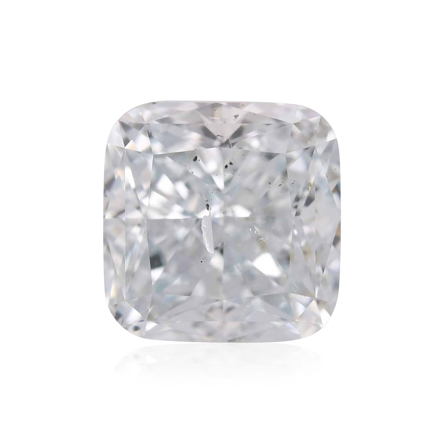 1.00 Carat Fancy Light Greenish Blue Cushion Diamond SI2 GIA