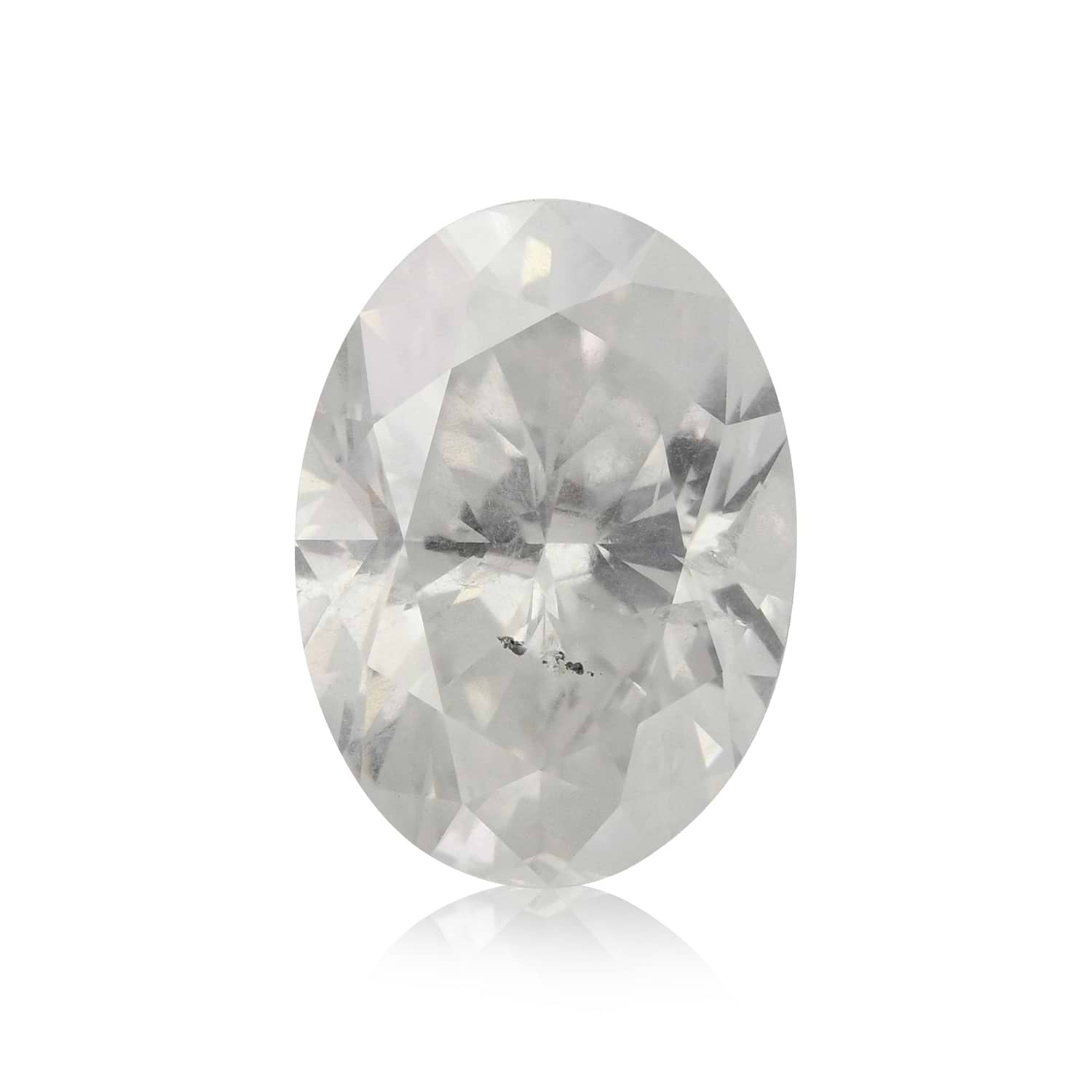 2.50 Carat Fancy White Oval Diamond GIA