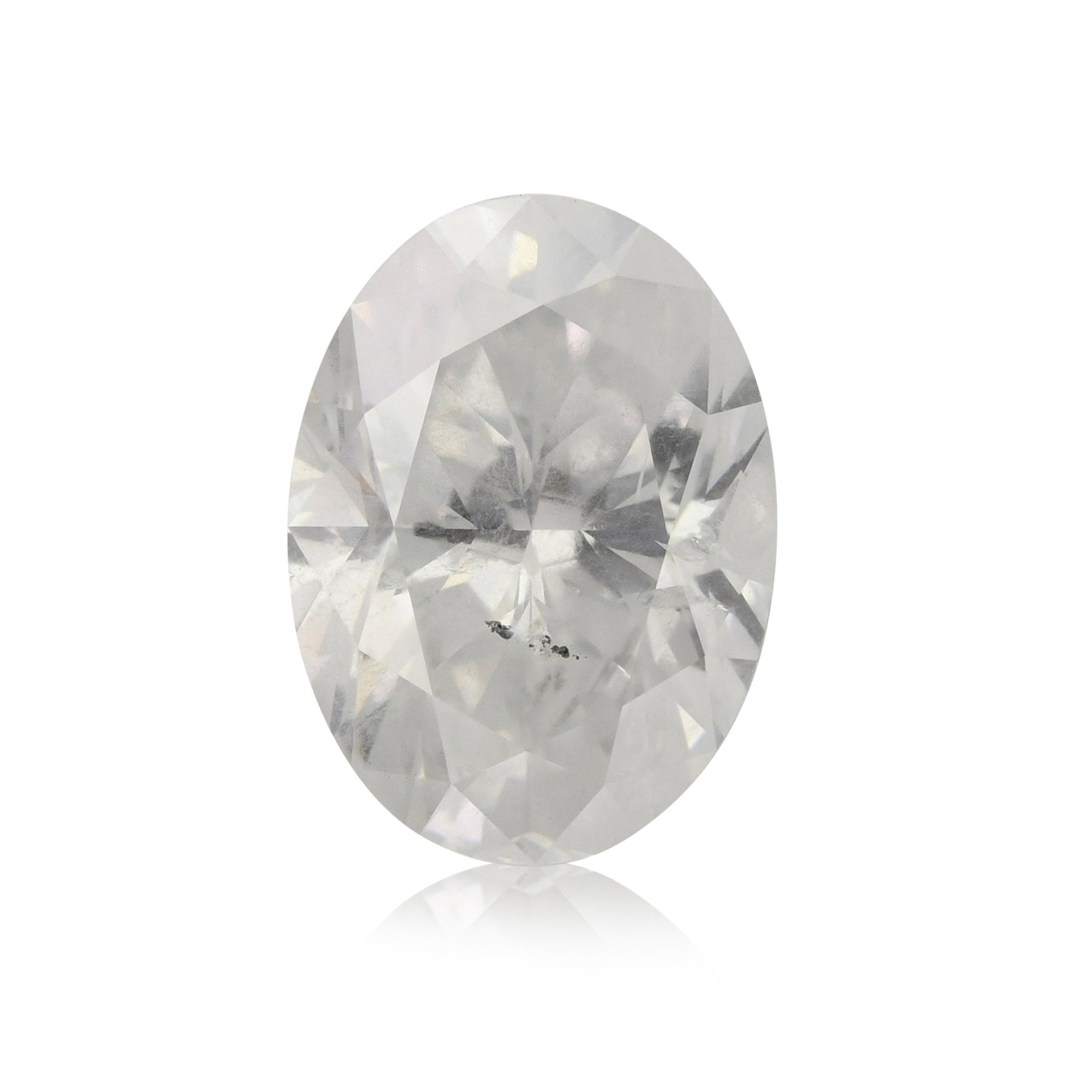 2.50 Carat Fancy White Oval Diamond  GIA