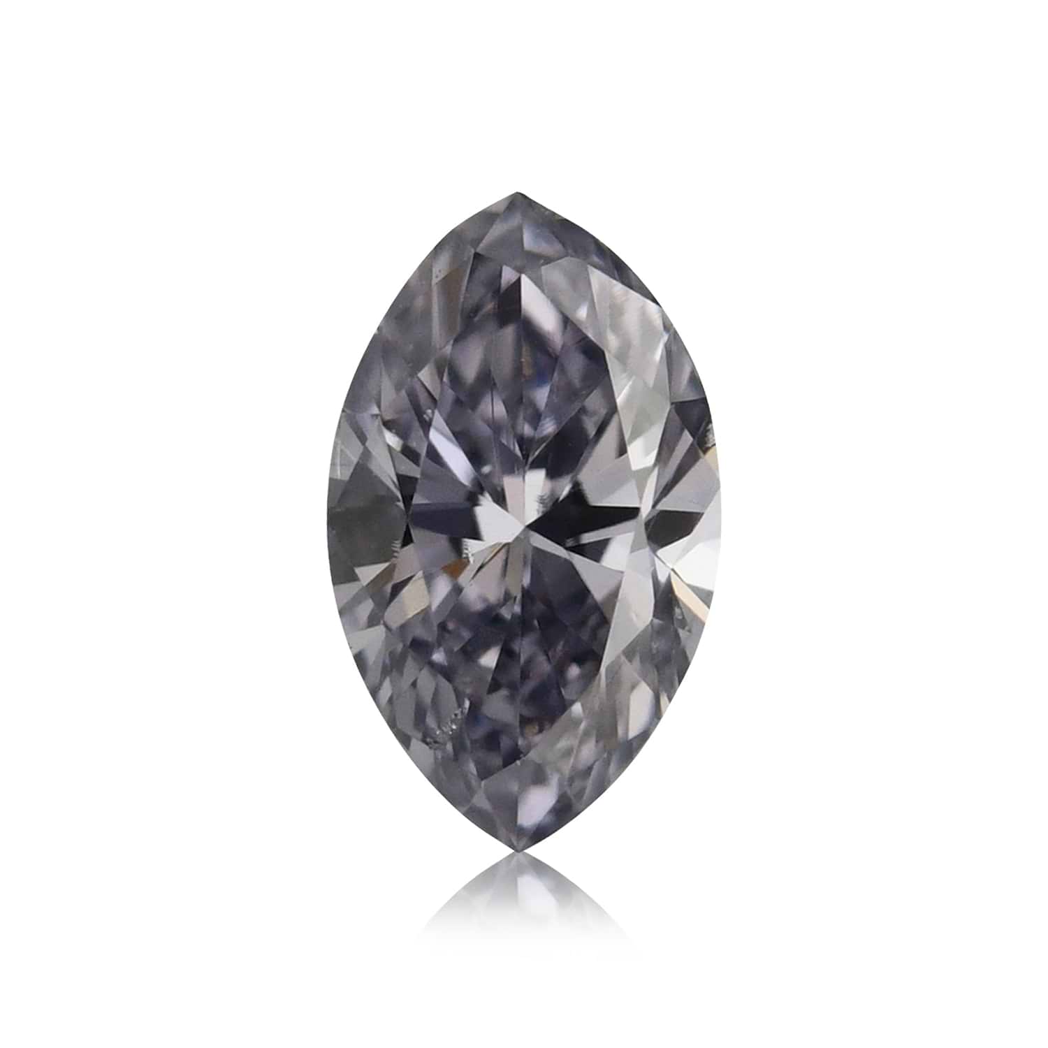 0.18 Carat Fancy Gray Violet Marquise Diamond SI1 GIA