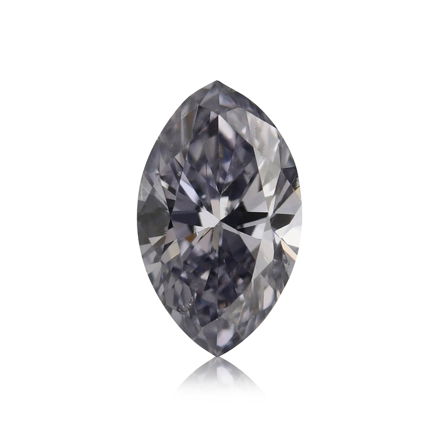 0.18 Carat Fancy Gray Violet Marquise Diamond SI1 GIA