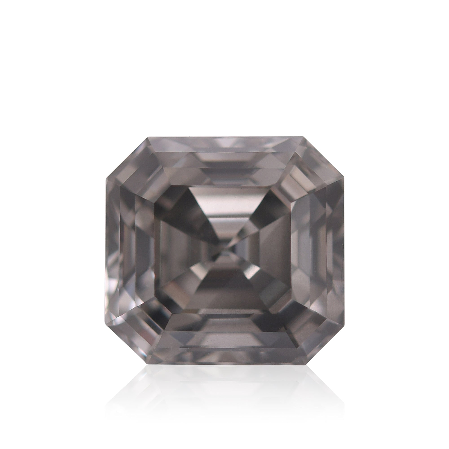 2.00 Carat Fancy Dark Gray Asscher Diamond SI2 GIA