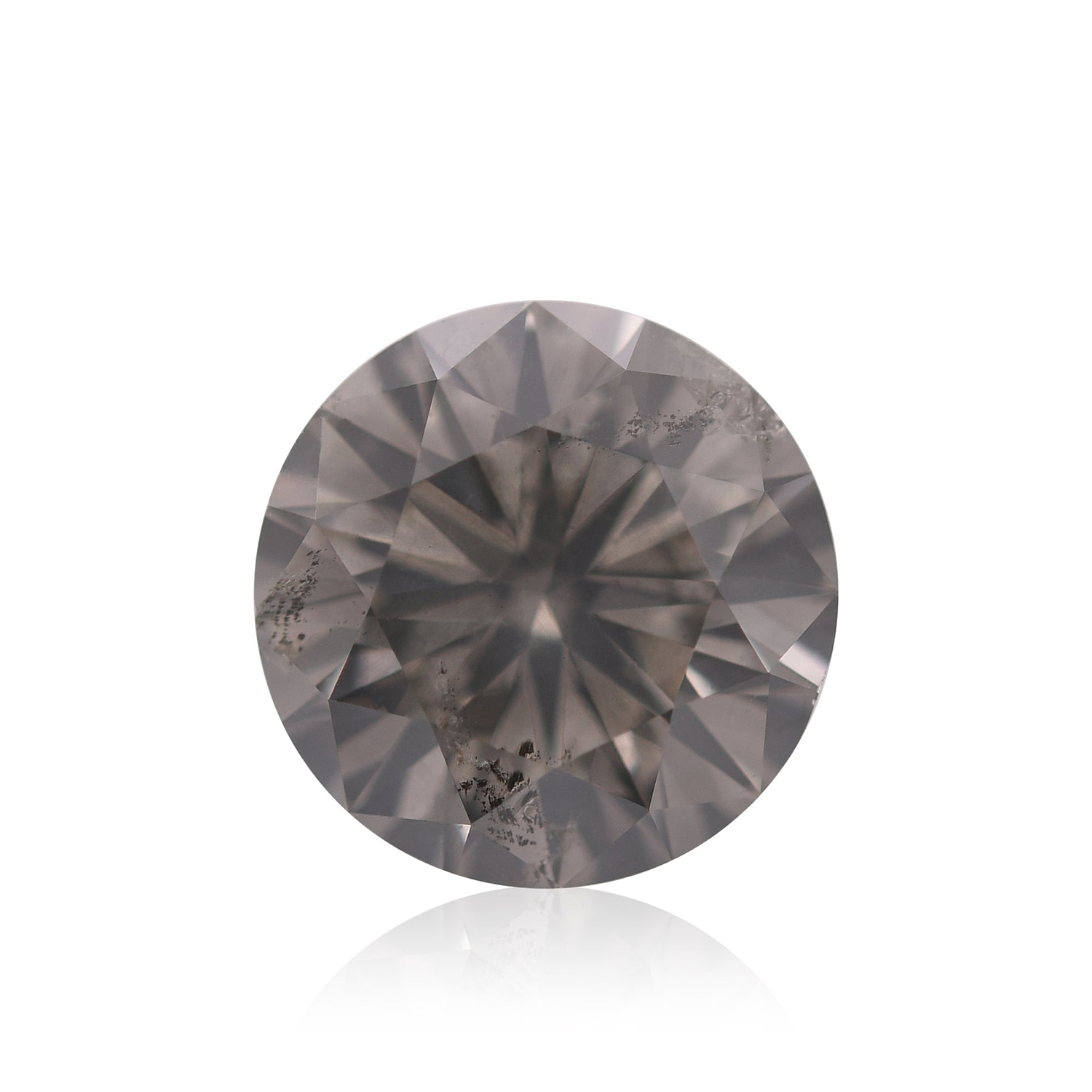 2.28 Carat Fancy Gray Round Brillant Diamond I1 GIA