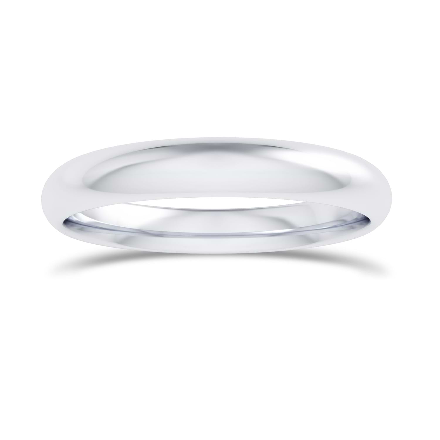 Comfort Fit Domed Wedding Band-3.0MM