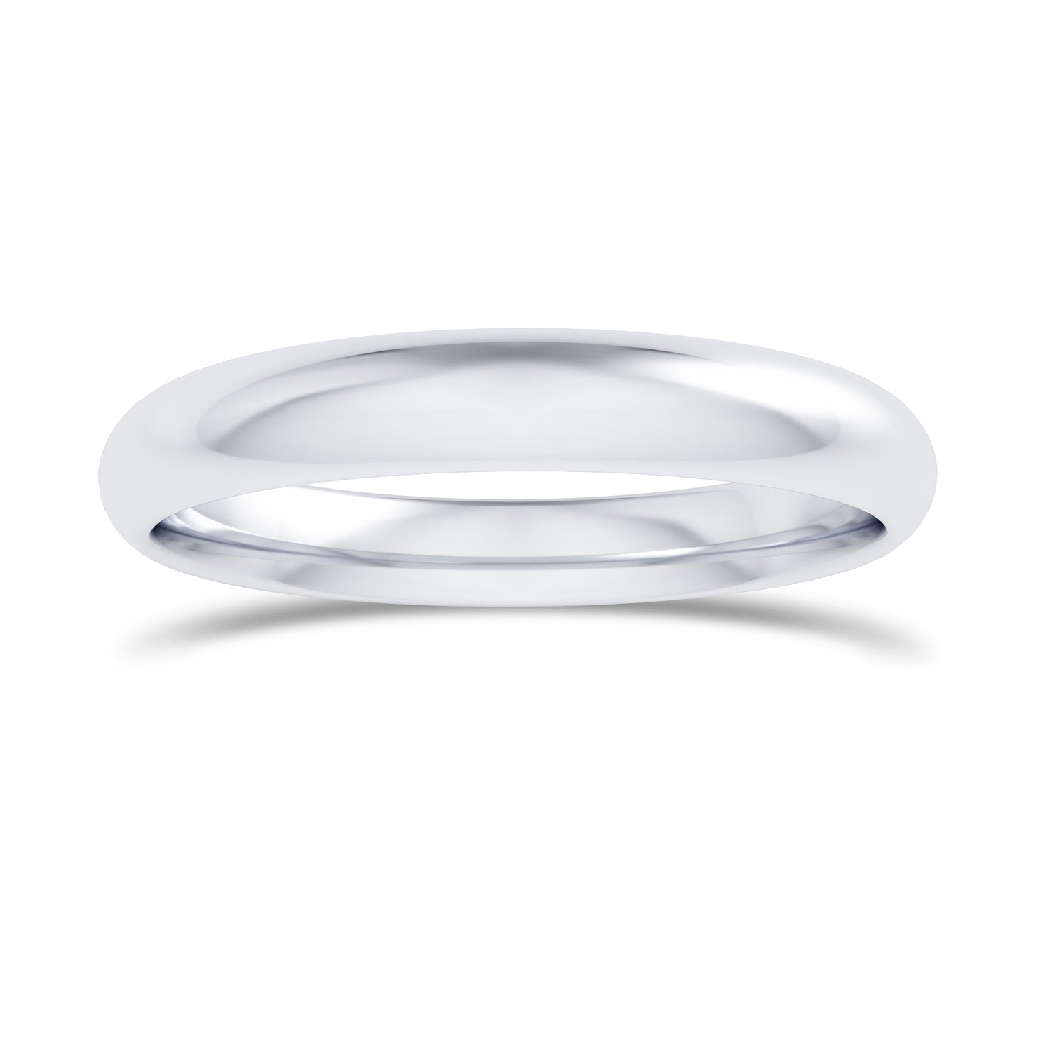 Comfort Fit Domed Wedding Band-3.0MM