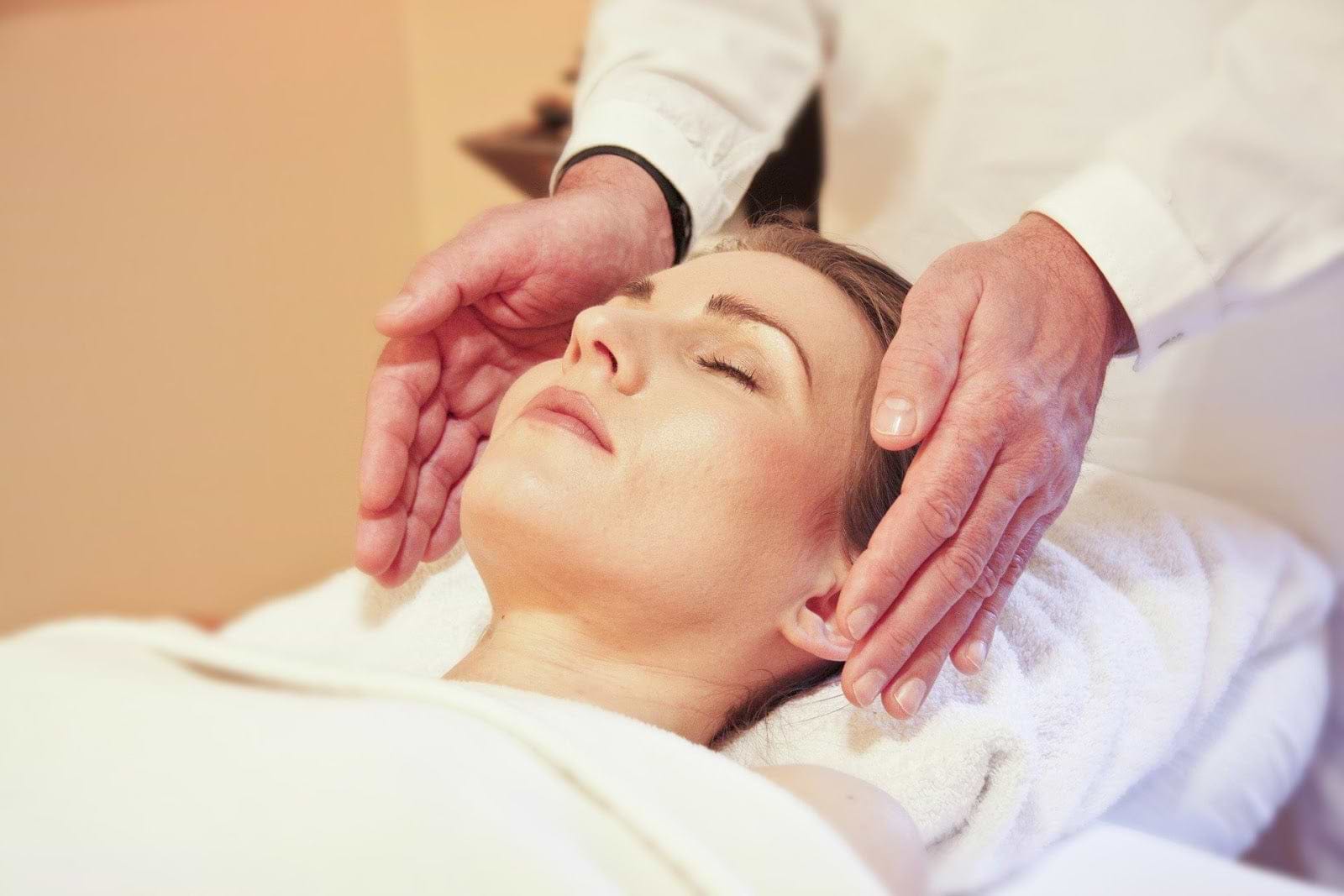 How to get rid of bloating: A woman relaxes before a massage