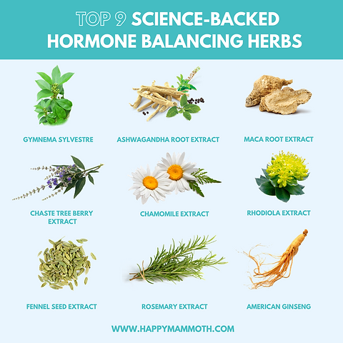 9 herbs for hormone balance