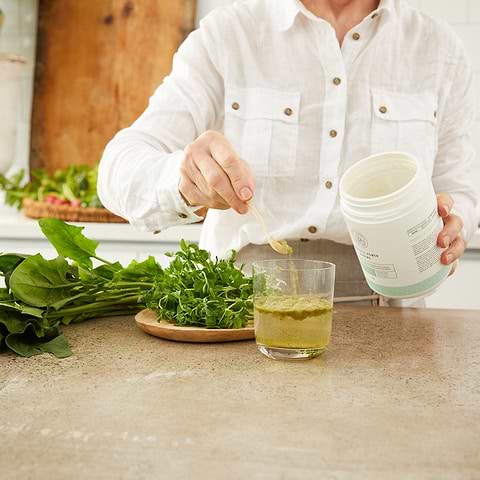 Probiotic Power Greens supports gut health, digestion & a healthy microbiota