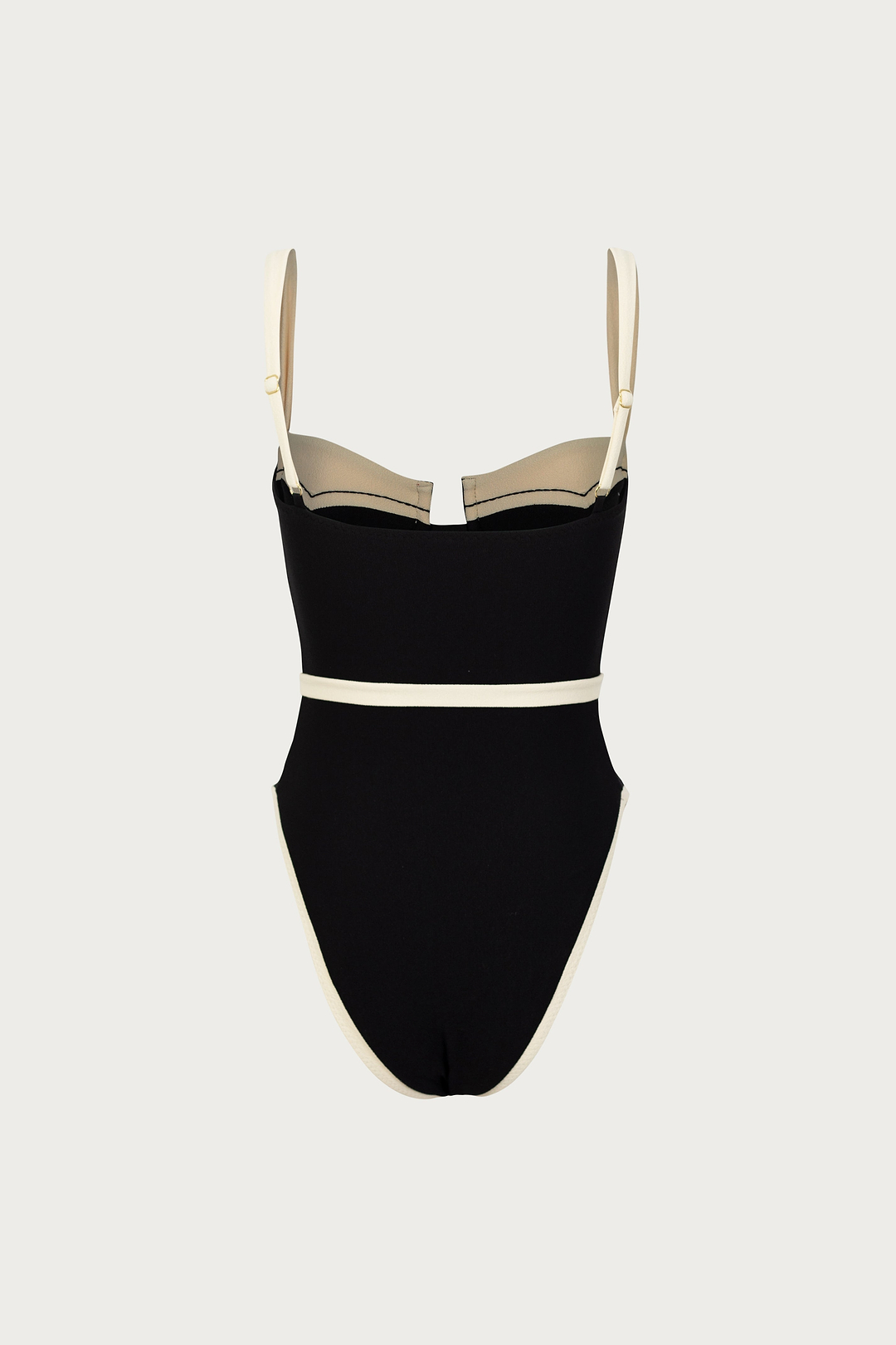 Western One Piece (Faux Suede Black/Cream)