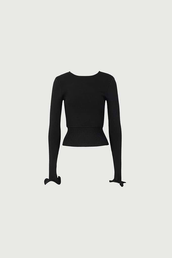 Ruffle Hem Sweater
