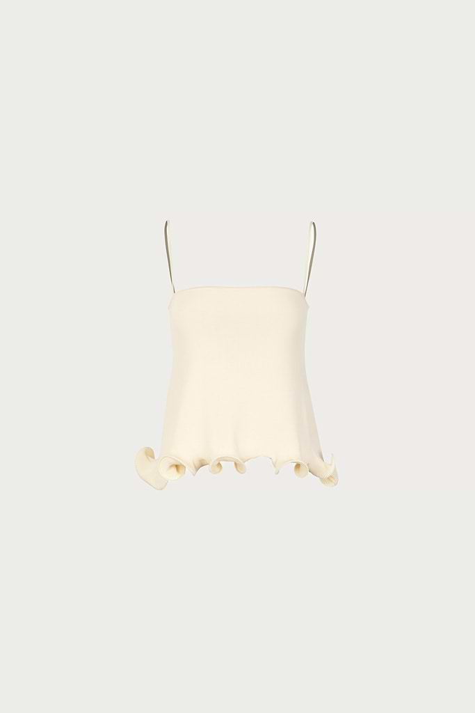 Ruffle Hem Tank Top