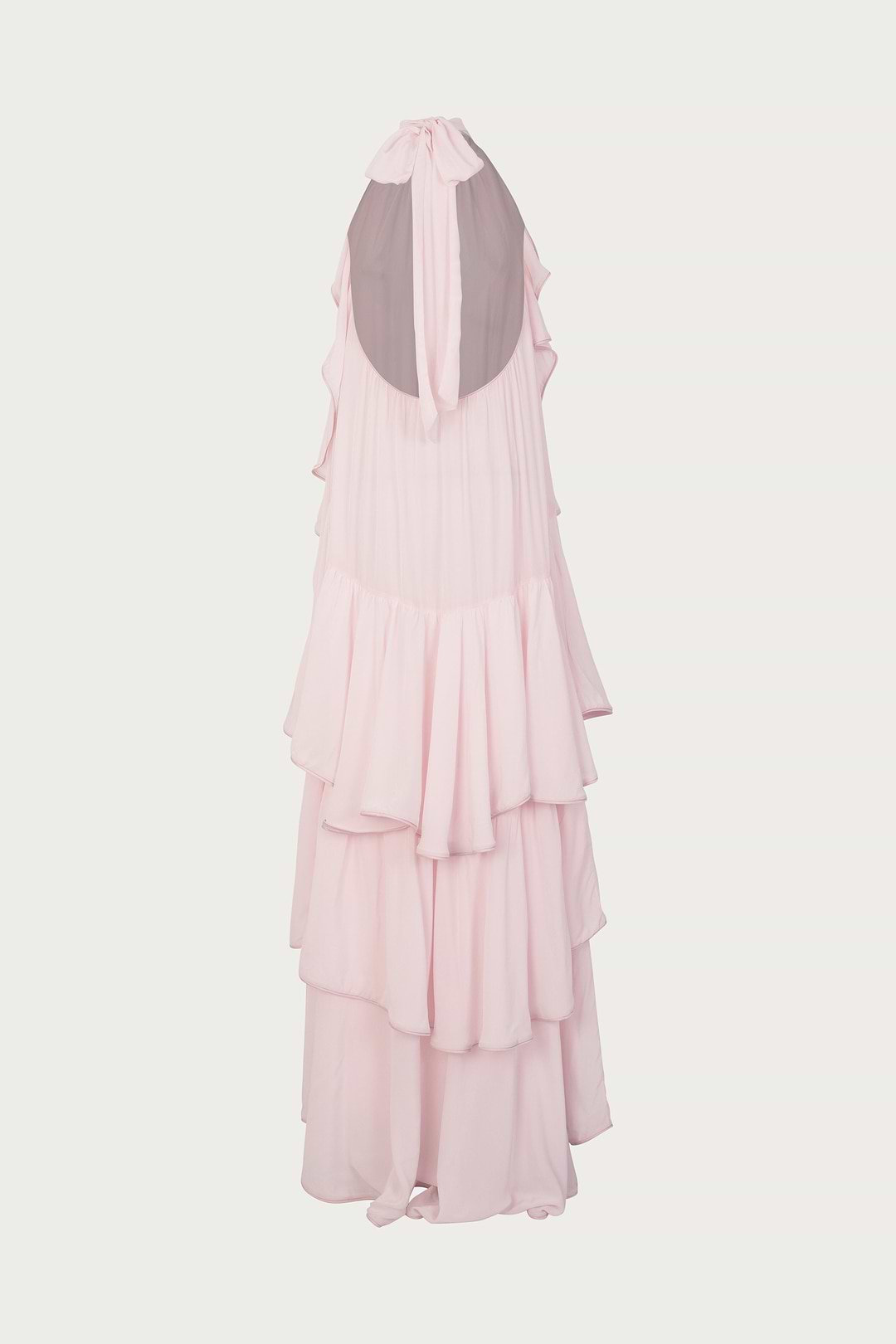 pink layered dress SAME Layered Chiffon Gown | Pale Pink