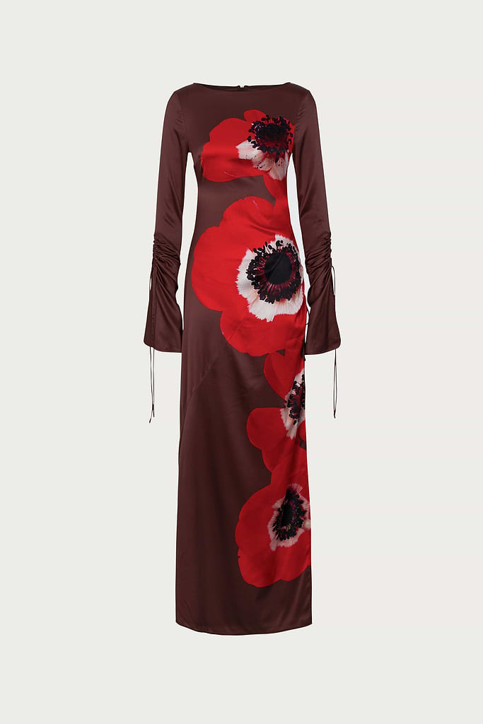 Silk Floral Gown