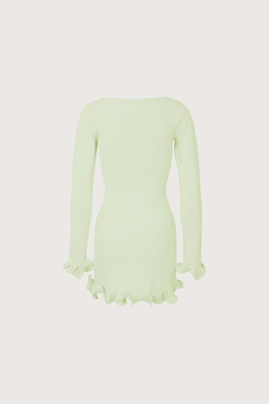 Ruffle Hem Mini Dress (Mint)