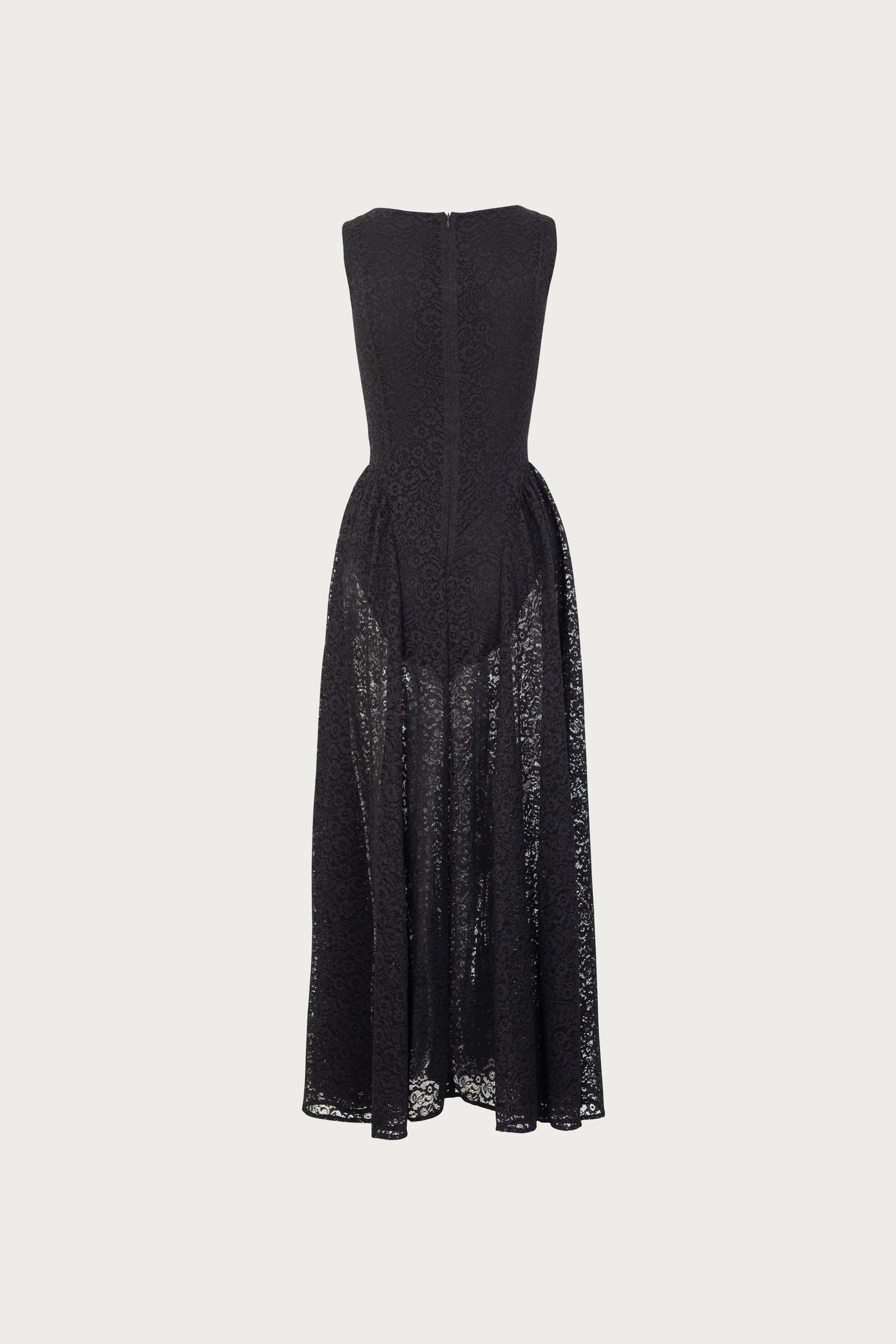 SAME French Lace Midi Dress | Black | Women's Dress