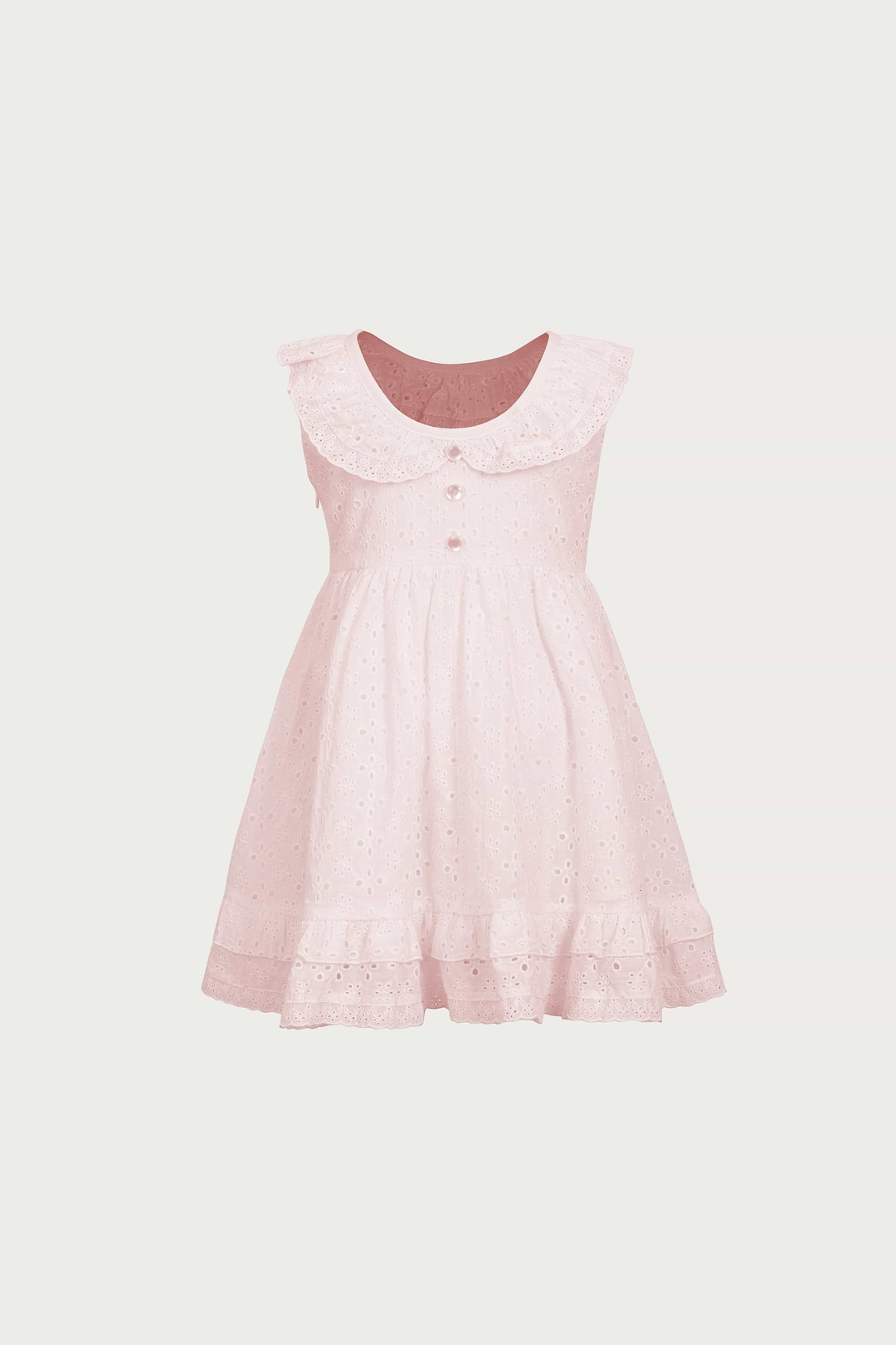 SAMESIES Eyelet Dress | Baby Pink | Kid's Clothing 7-8 / Baby Pink SAMESIES Eyelet Dress | Baby Pink | Kid's Clothing 7-8 / Baby Pink