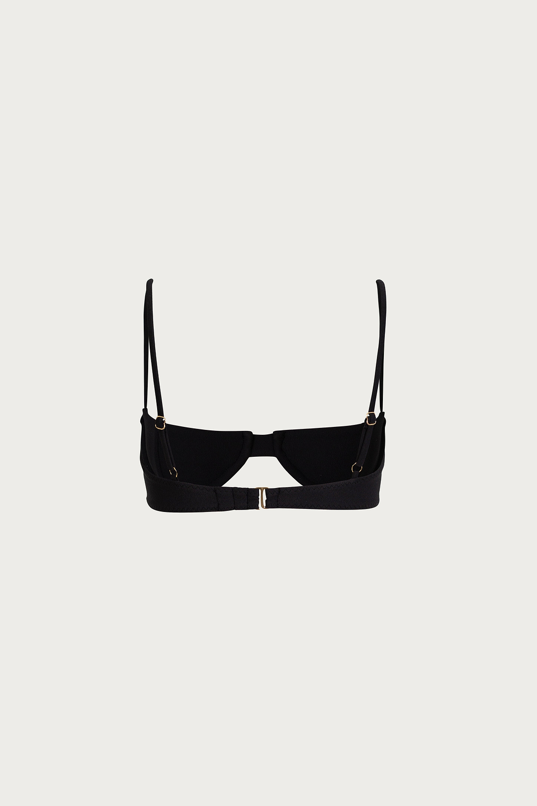 Demi Cup Underwire Top (Faux Suede Black)