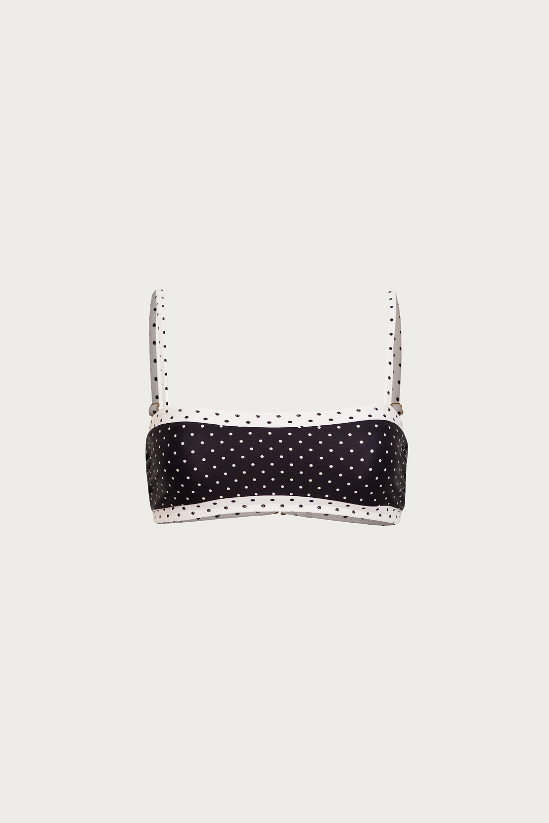 Bandeau Top (Black Cream Polka Dot/Cream)